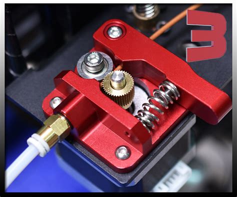 Creality Red Metal Extruder Upgrade Kit Dea