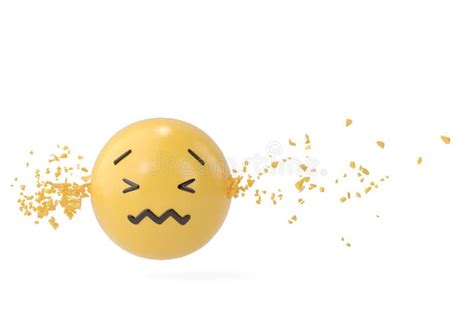 Feel Bad Emoji3d Illustration Stock Illustration Illustration Of