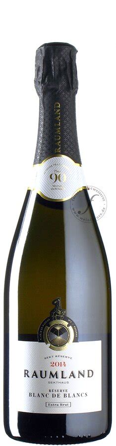 Blanc De Blancs Reserve Sekt Extra Brut 2014 Raumland Weinfurore