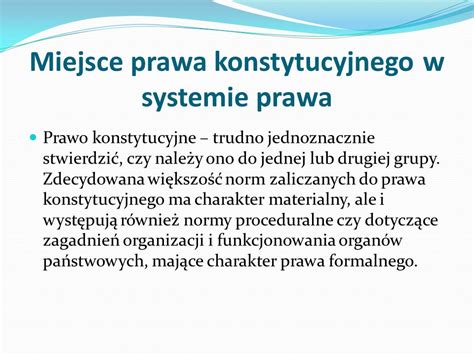 Prawo Konstytucyjne Mgr Sylwia Chamerska Wykorzystane źródła ppt