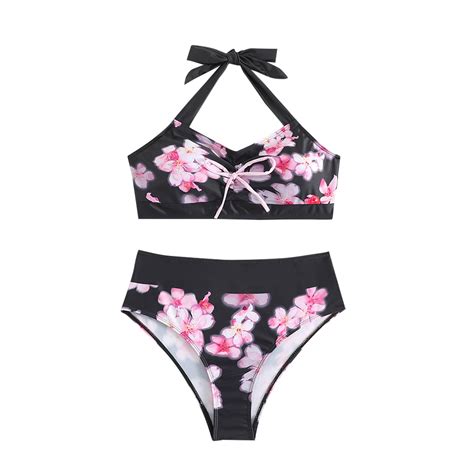 Youyipin Womens Swimsuits Sexy Bathing Suit Two Piece Padded Bikini Set Criss Cross Swimsuit