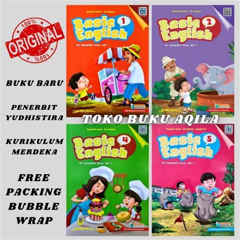 Jual Buku Basic English Kelas Sd Yudhistira Kurikulum Merdeka