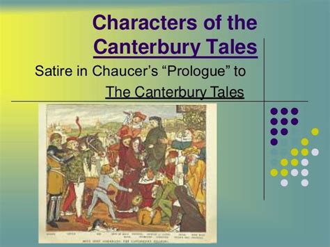 Canterbury Tales Characters and Satire