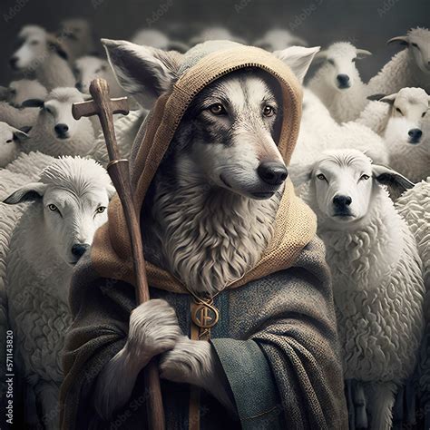 Wolf Preacher Leads A Flock Of Sheep Social Problems Society And