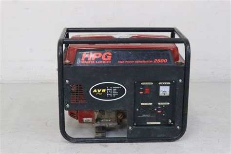 ジャンク品 ワキタ エンジン発電機 HPG2500 5 単相100V 50Hz東日本専用 949h24 発電機 売買されたオークション情報