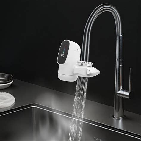 Instant Hot Water Faucet V Instant Tankless Water Heater With Led Digital Display Electric