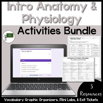Introduction to Anatomy and Physiology Activities Bundle by Earth and ...