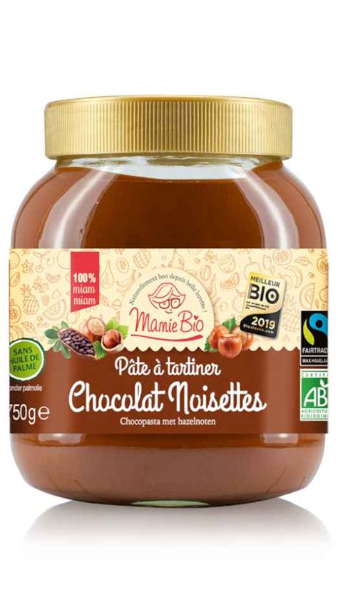 Pate Tartiner Chocolat Noisette Quitable Bio G Vitamont