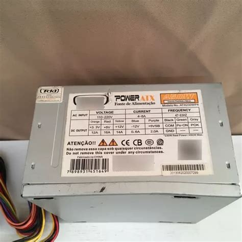 Fonte Nominal Tda Modelo Atx Wp Pinos W Sata Atx