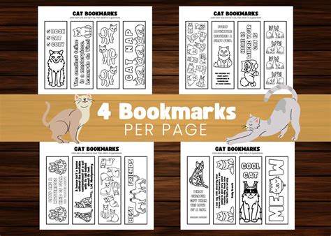 printable cat bookmarks 3