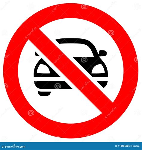 Prohibition Red Sign Stock Vector Illustration Of Stop 110126525