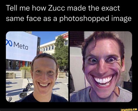zucc   exact  face   photoshopped image