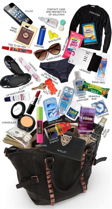 What You Need In Your Bag On New Years Eve Handbag Essentials Purse