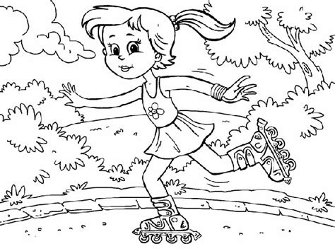 35 Desenhos De Patins Para Imprimir E Colorir Pintar