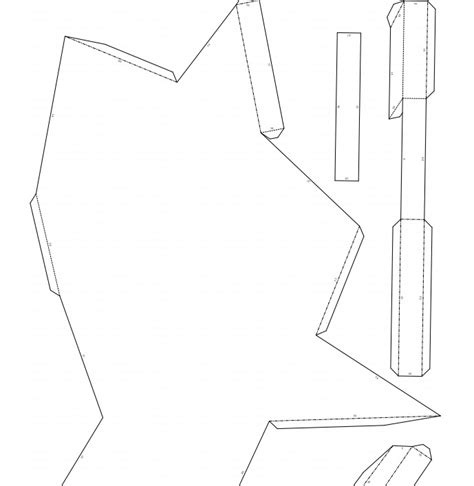 Череп тираннозавра из бумаги, скачать шаблон паперкрафт