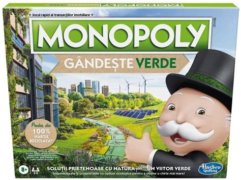 HASBRO Monopoly Gra W Zielone Gra Planszowa Niskie Ceny I Opinie W