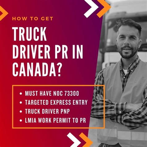 How To Get Truck Driver Pr In Canada Through Express Entry