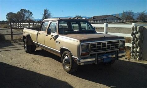 Purchase Used 1985 Dodge Ram 3500 D350 4 Door Dually 360cu V8 In Rosamond California United