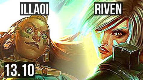 Illaoi Vs Riven Top 8 Solo Kills 300 Games Dominating Kr