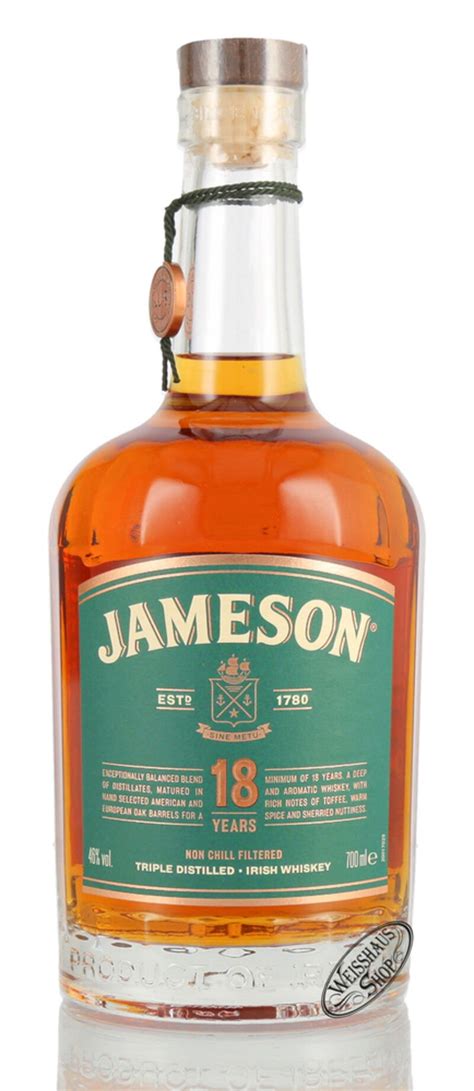 Jameson Years Old Irish Whiskey Vol L Weisshaus Shop