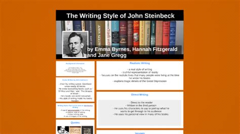 The Writing Style of John Steinbeck by Hannah Fitzgerald