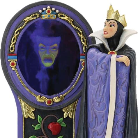 Disney Traditions Snow White Evil Queen and Mirror Statue