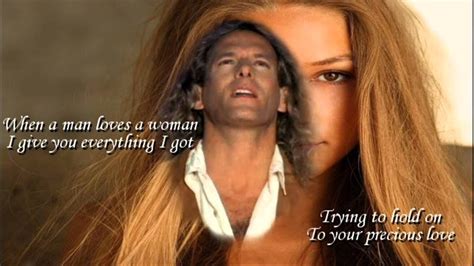 Michael Bolton When A Man Loves A Woman Lyrics Hd Youtube