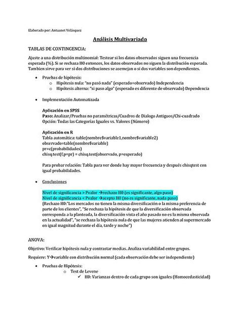 Análisis Multivariado para los Negocios SPSS y R Antuanet Velasquez