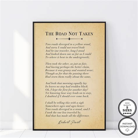 Interpretation Of The Poem The Road Not Taken 9
