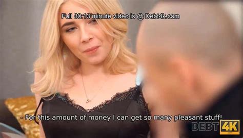 Debt K Man Stretches Blonde Who Didnt Have Possibility To Pay Off Debt Tnaflix