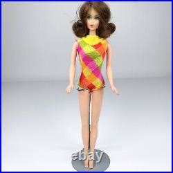 High Color Marlo Flip Barbie 1966 Brunette Twistn Turn Barbie 1160 Japan Vintage Japan Doll