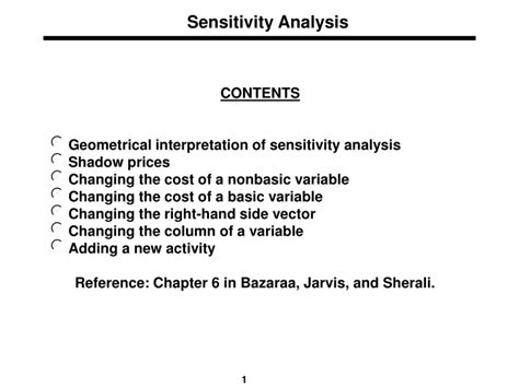 Ppt Sensitivity Analysis Powerpoint Presentation Free Download Id9559603