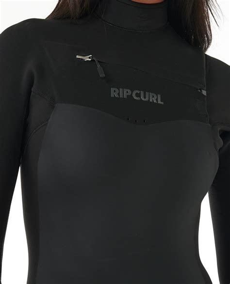 Rip Curl Womens Dawn Patrol Mm Chest Zip Wetsuit Black Southern Man