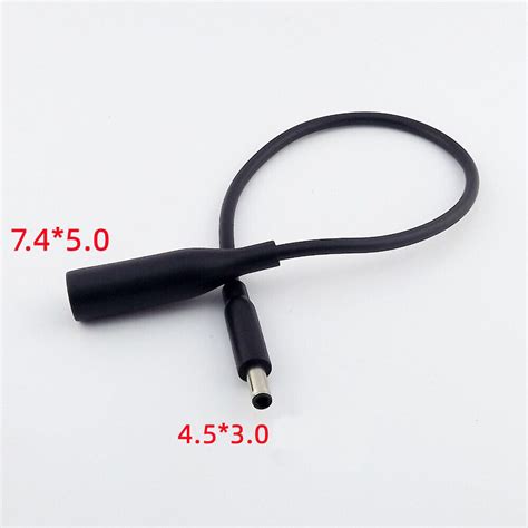 4pcs Dc Power Charger Adapter Converter Cable 74mm To 45mm For Dell