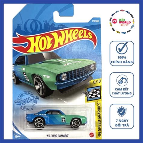Xe mô hình Hot Wheels basic Copo Camaro GRY Shopee Việt Nam