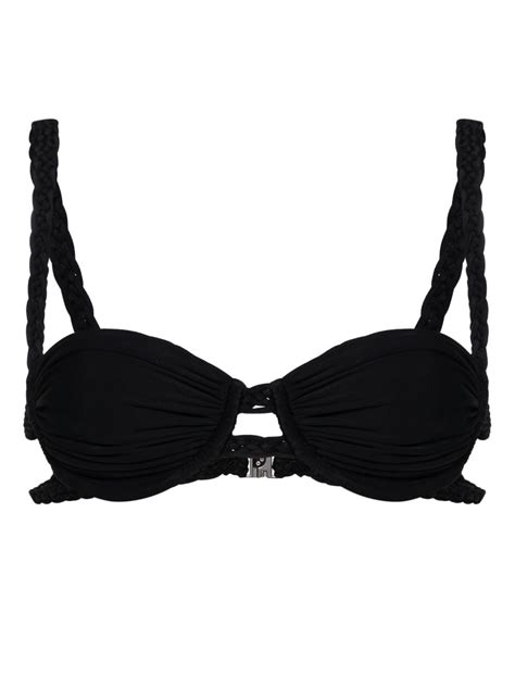Isa Boulder Braided Straps Bikini Top Farfetch