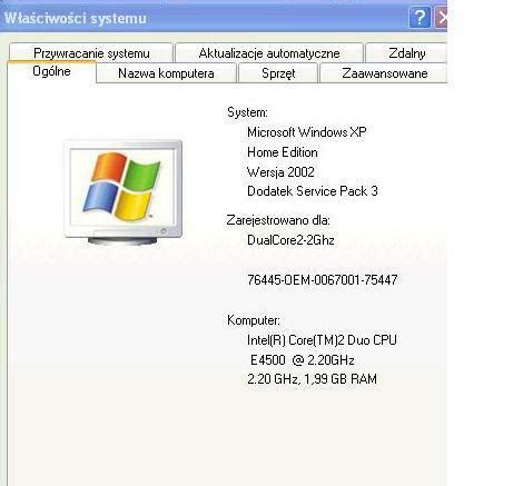 Archiwalne Komputer Intel(R) Core(TM)2 Duo CPU Gdańsk