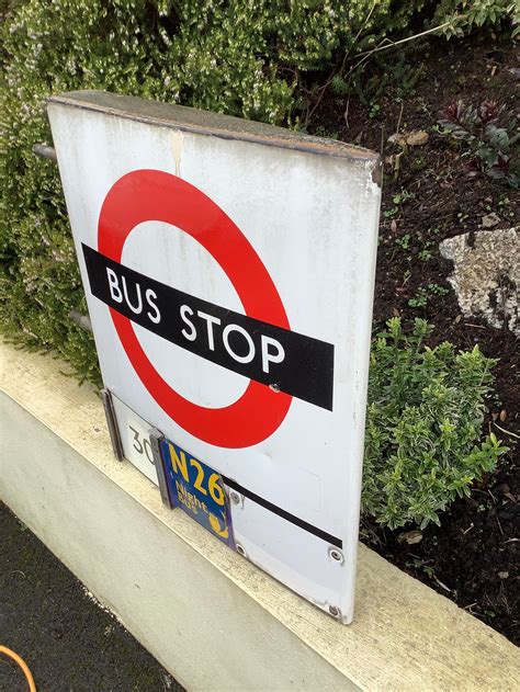 London Transport Bus Stop Sign Original And Rare Etsy