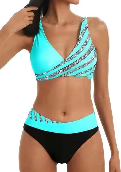 Sexy Two Piece Bikini Swimsuit Amazon High Quality Tie Bikini Two Piece Swinwear And Sexy