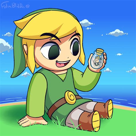 Toon Links Bottled Fairy By Felixblobdev On Newgrounds