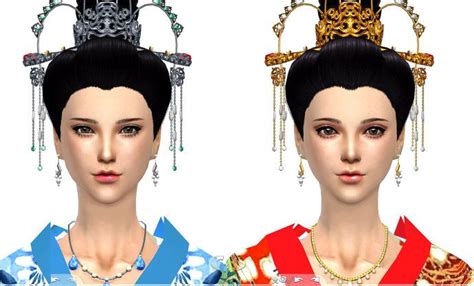 Sims 4 Chinese Traditional Hair Asian Royal Clothing Sims 4 Clothing Sims 4 Cas Sims Cc