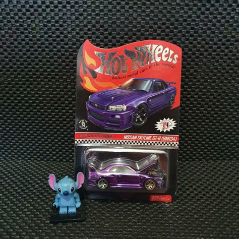 Jual Hot Wheels Hotwheels Nissan Skyline Gtr Bnr R Ungu Purple Rlc Red Line Club Shopee