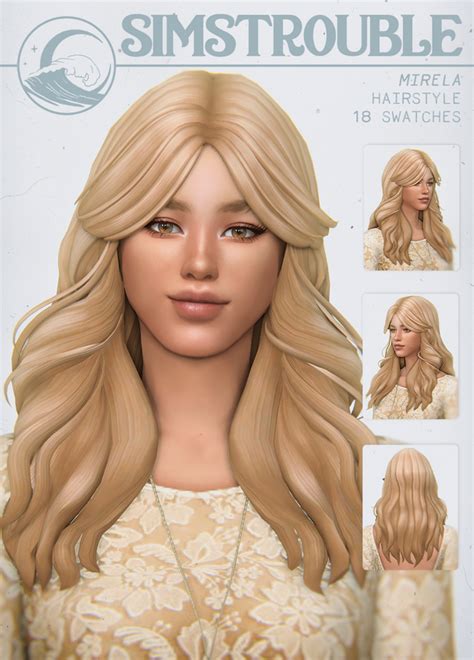 Mirela By Simstrouble Simstrouble On Patreon In 2021 Sims Hair Hot