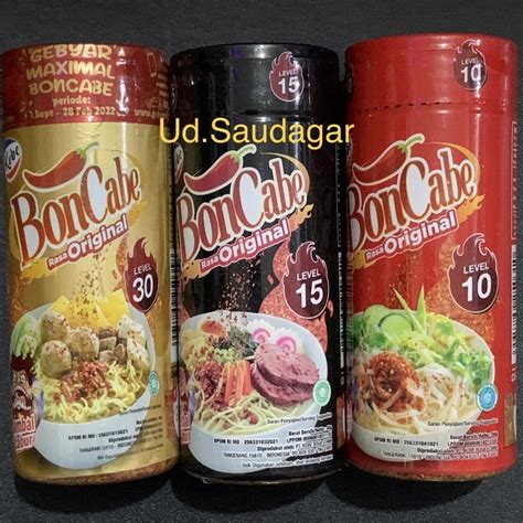 Jual Kobe Boncabe Bon Cabe Botol Sambal Tabur Original Level 10 15