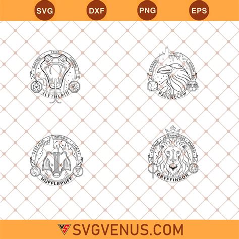 Wizard Svg Bundle Wizarding Houses Svg Wizard School Svg Team Seeker Svg