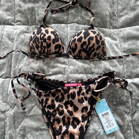 Leopard Print Lipsy Bikini Bottoms Are New With Depop