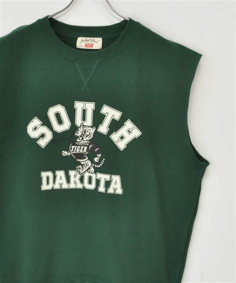 TRAP U トラップユーの30 10 裏毛 ガゼット付き ひび割れプリント ベスト Naked Rust and other POEMSベスト WEAR