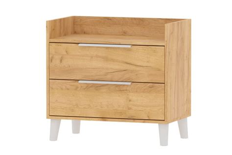 Тумба Комод-тумба 70 см 120 CR\2 P White_Дуб крафт золотой, 70x40x65.6 ...