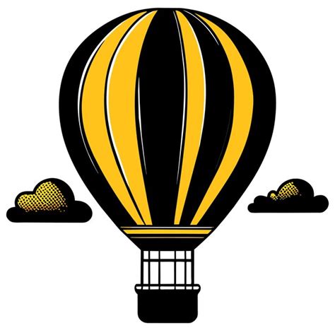 Premium Vector Parachute And Hot Air Balloon Vector Illustration