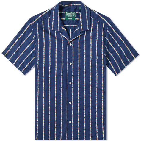 Gitman Vintage Short Sleeve Camp Collar Maritime Shirt Gitman Vintage